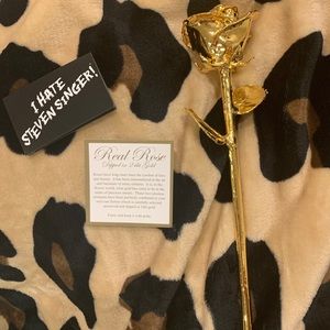 SOLD 24K Gold Dipped Rose Steven Singer
